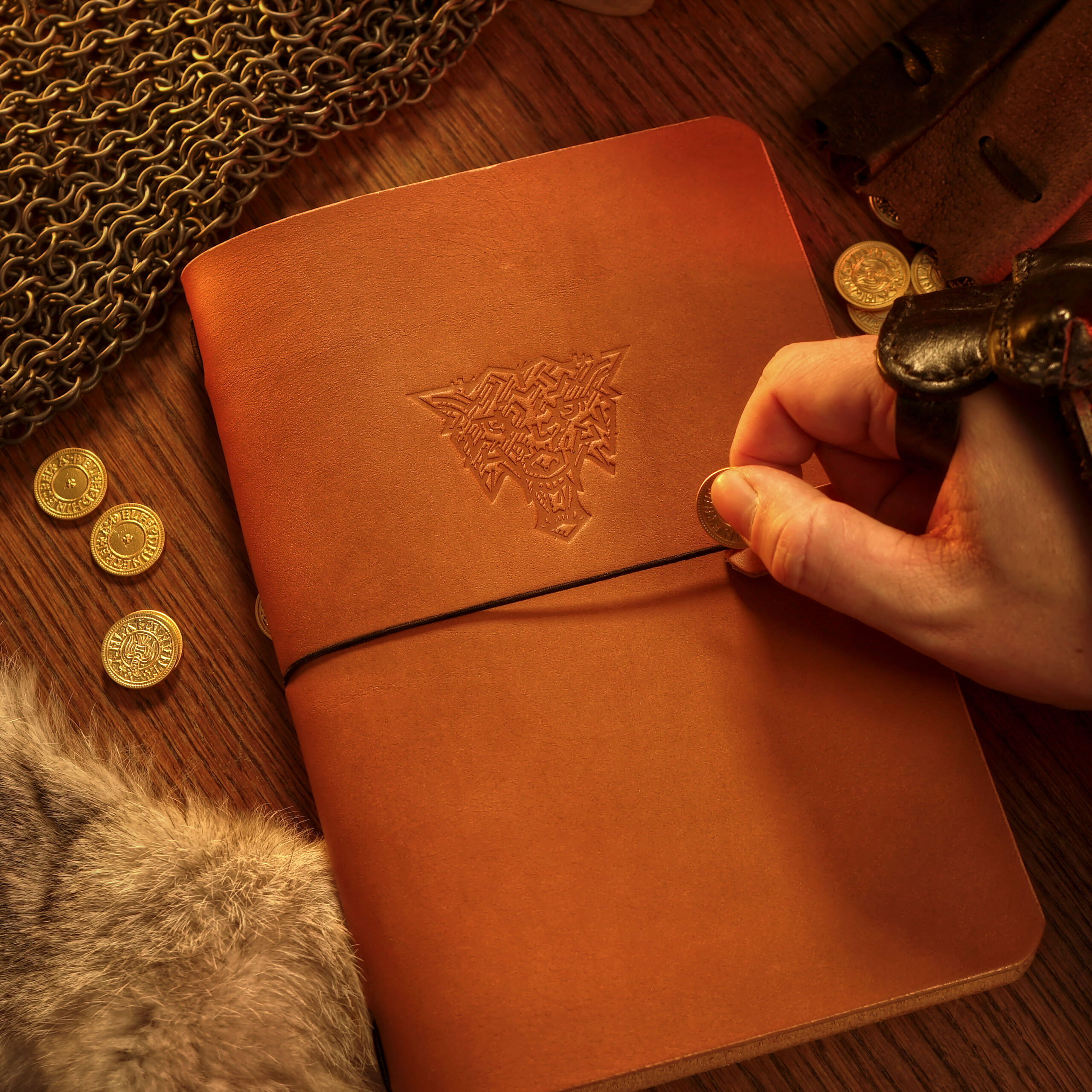 Kožený zápisník Škola vlka - Obrázek 4