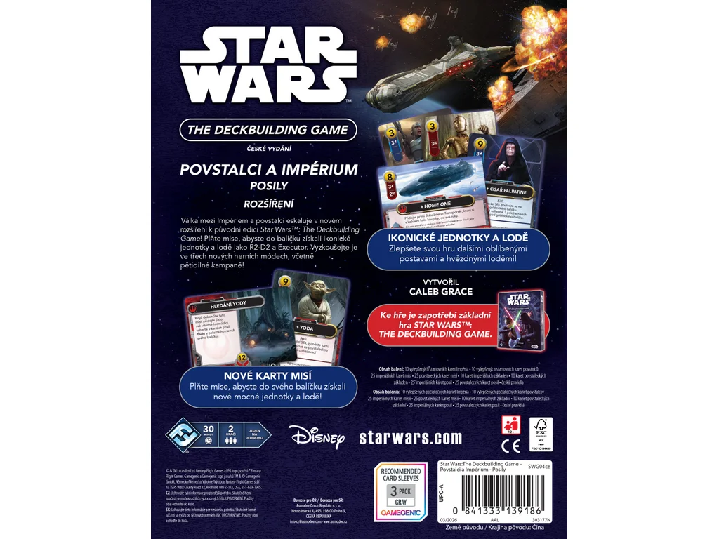 Star Wars the Deckbuilding Game - Povstalci a Impérium: Rozšíření - Obrázek 2