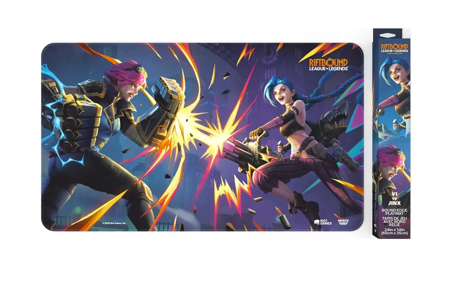 Riftbound LOL: Vendetta Playmat (Vi vs Jinx) - Obrázek 2